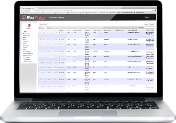 Scoring Software. Scoreboard. Competition Scores